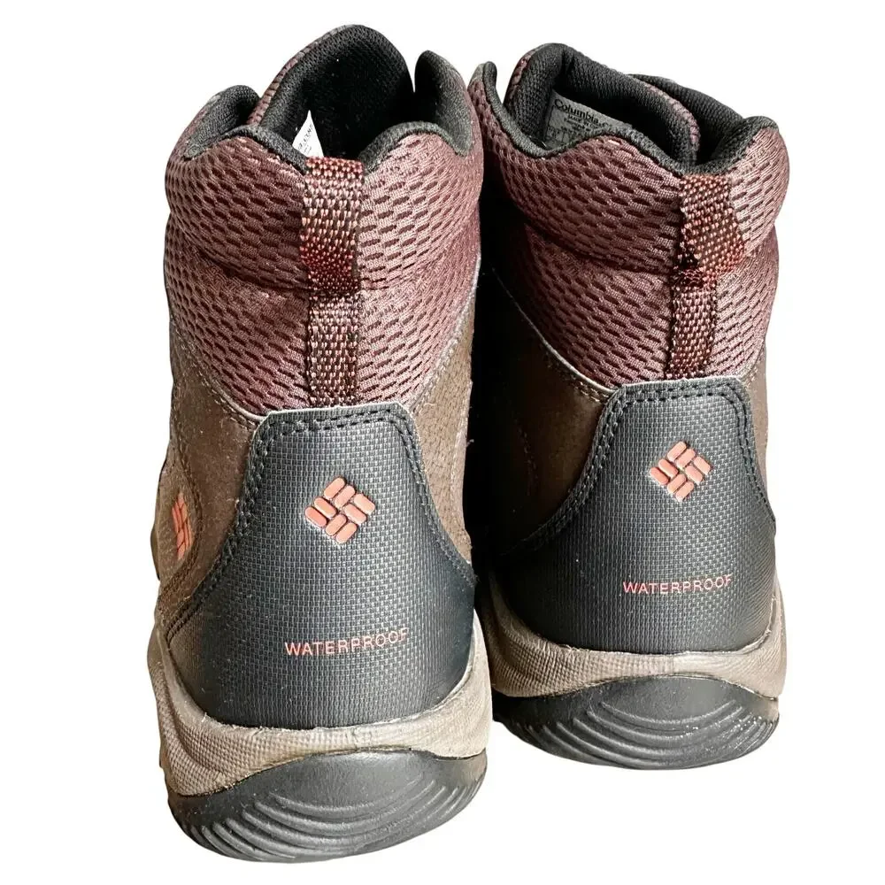 Columbia Men's Waterproof Hiking Boots Size 11 Brown Omni-Grip Trail Boots
